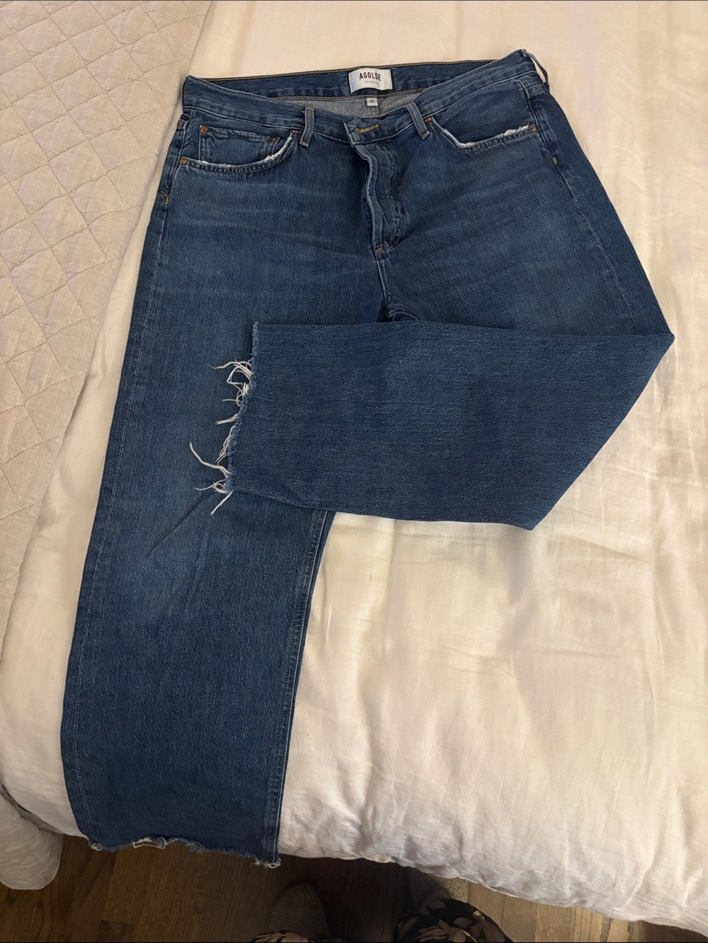Agolde Indigo Straight-Leg Women’s Jeans